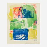 Robert Rauschenberg, Storyline I (from the Reels (B+C) portfolio), 1968, lithograph in colors on BFK Rives