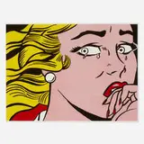 Roy Lichtenstein, Crying Girl exhibition poster for Parrish Art Museum, 1994, offset lithograph in colors on wove paper