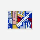 Roy Lichtenstein, Modern Art poster, 1967, screenprint in colors