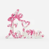 Thierry Guetta, Je T'aime (Pink Splash), 2018, acrylic on cast resin