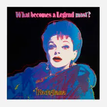 Andy Warhol, Blackglama (Judy Garland) (from the Ads portfolio), 1985, screenprint in colors on Lenox Museum Board