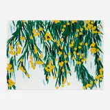 Donald Sultan, Yellow Mimosa, July 23, 2015, 2015, screenprint in colors with flocking