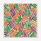 Jasper Johns, Cross Hatch, 1971, screenprint in colors