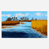Iris Kojaman, Gewässer, 2003, acrylic on canvas