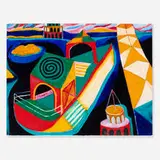 Nereida Garcia-Ferraz, Untitled (Barco), 1991, oil on paper