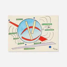 Hilla Rebay, Untitled, watercolor on paper