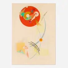 Lloyd Raymond Ney, Untitled, 1953, graphite, watercolor and pen on Arches