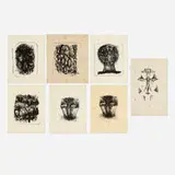 Ruth Ziolkowski, 10 works, 1953, lithograph on Basingwerth Parchment