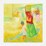 Jorge Ochoa, Tehuantepec’s Women, 1995, acrylic and oil on linen
