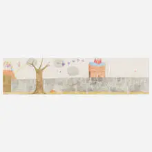 Amy Wilson, So Take Simple Cases Take the Russian Invasion of Afghanistan, 2004, watercolor and graphite on paper