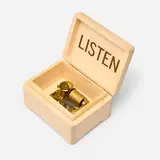 Christian Marclay, Tinsel (Music Box) (Peter Norton Family Christmas Project), 2005, pine box with music box mechanism