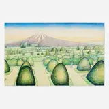 Glen Baxter, Untitled - Morpeth, colored pencil and ink on paper