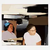 Franziska Holstein, 2 Frauen/Karierter Hut, 2006, acrylic on canvas