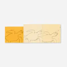 Kate Shepherd, Untitled (Turtles), 1996, carbon transfer and Mylar on paper