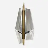 Joseph Burlini, Untitled, 1985, stainless steel, brass, metal