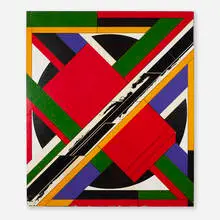 Guy Williams, Turnpike Road, 1984, painted paper cutouts on canvas