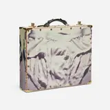 Alan Belcher, Briefcase, 1988, archival inkjet print on canvas laid to Masonite, leather, aluminum