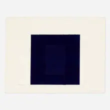 Max Gimblett, Phthalocyanine Blue, 1982, polymer on paper