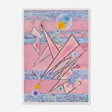 Lloyd Raymond Ney, Pink Triangles, 1949, watercolor on paper