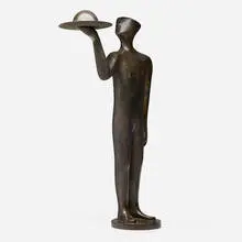 Mark Kostabi, Service, 1986, bronze