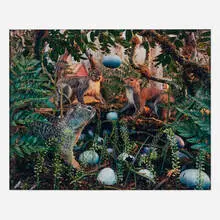 Gregory Crewdson, Untitled (Squirrels and Eggs), 1997, C-print mounted to Sintra