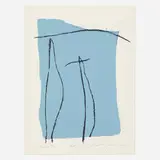 Adja Yunkers, Pueblo, 1977, lithograph in colors