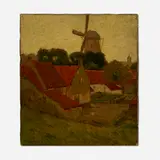 Charles Warren Eaton, Windmill, oil on canvas
