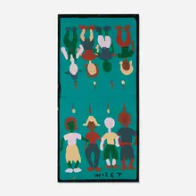 Mose Tolliver, Figures, paint on wood