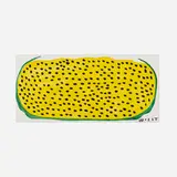 Mose Tolliver, Yellow and Black (Watermelon), paint on wood