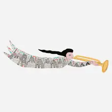 Howard Finster, Sound of the Trumpet, 1990, paint and marker on wood