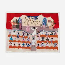 Allen Stringfellow, First Sunday for Ladies, 1991, mixed media collage