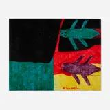 Willie White, Untitled (Fish), marker on paper