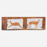 Casey McGlynn, Suddenly One Day the Best Thing on Earth Happened to Me, enamel, crayon, and scratches on steel found object