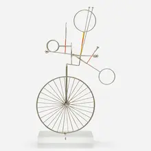 Joseph Burlini, Untitled (sculpture), chrome-plated steel, painted steel, acrylic