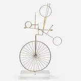 Joseph Burlini, Untitled (sculpture), chrome-plated steel, painted steel, acrylic