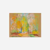 Albert Henry Krehbiel, Woods and Trees, c. 1925, pastel on paper