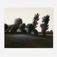 Robert Kipniss, Landscape, oil on canvas
