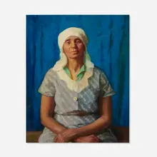 The Precious Jewel by Pauline Palmer, c. 1935, oil on canvas, sold Apr 2023