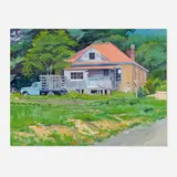 Edward Kellogg, Old House with Truck, oil on canvas