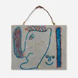 Albert "Kid" Mertz, Untitled, c. 1980, enamel, tacks, and marker on wood, wire