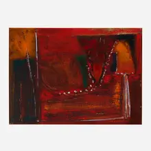 Ralph Du Casse, Untitled, 1954, gouache on canvas