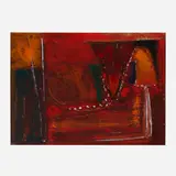 Ralph Du Casse, Untitled, 1954, gouache on canvas