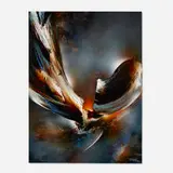 Flight Sensation by Leonardo Nierman, oil on panel, sold Apr 2023