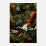 Flight by Leonardo Nierman, oil on Masonite, sold Apr 2023