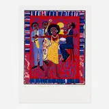 Faith Ringgold, Somebody Stole My Broken Heart, 2007, screenprint in colors