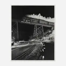 Untitled by O. Winston Link, 1956, vintage gelatin silver print, sold Jul 2022