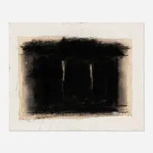 Pompeii VIII by Adja Yunkers, 1980, mixed media on canvas, sold Jul 2022