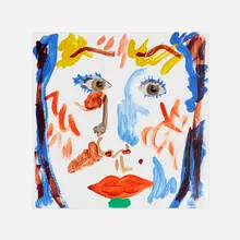 Martin Creed, Work #1912 (Mind Trap album cover), 2014, oil on die-cut record jacket