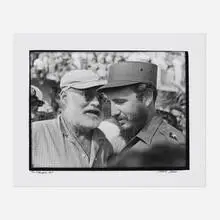 Osvaldo Salas, Con Hemingway, gelatin silver print