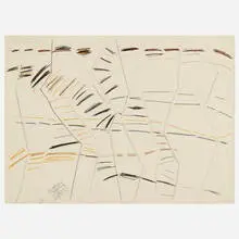 Joan Snyder, Untitled, 1972, graphite and marker on paper